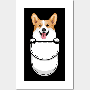 Pembroke Welsh Corgi dog Posters and Art